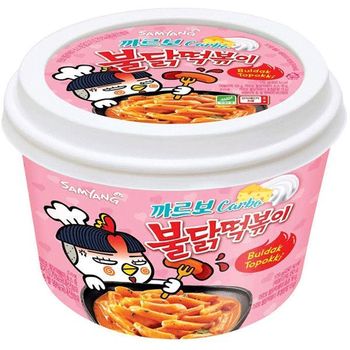 Samyang Topokki Cup Hot Chicken Carbo 185g Pink