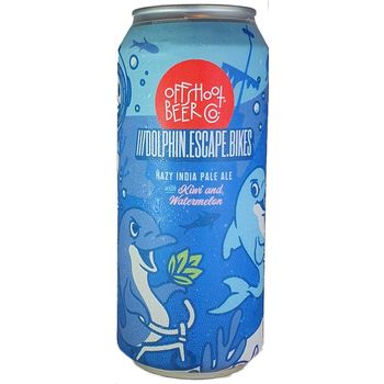 Offshoot Beer Co Dolphin Escape Bikes Hazy IPA with Kiwi and Watermelon 473ml