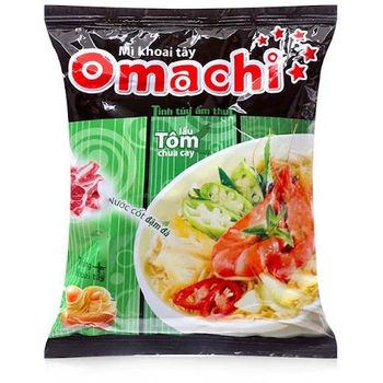 Omachi Potato Nutritious Noodles with Spicy And Sour Shrimp Sauce 80g