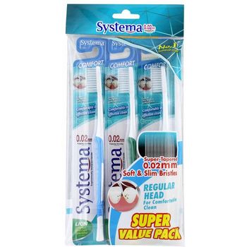 Systema ToothBrush Value Pack 3s Comfort