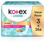 Kotex Liner Herbal Cool Regular (3x26 Liners)