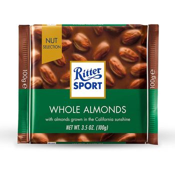 Ritter Sport Whole Almond Chocolate 100g