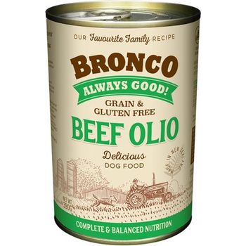 Bronco Dog Canned Food Beef Olio 390g