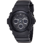 Casio G-shock Mens Black Out Series All Black Analog Digital Mens Watch Aw591bb-1