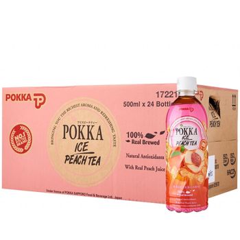 Pokka Ice Peach Tea 24 x 500ml
