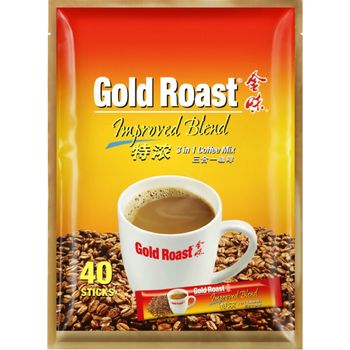 Gold Roast 3 In 1 Coffee Mix Improved Blend 40pcs 22g