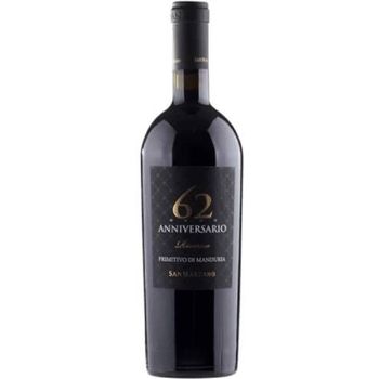 San Marzano 62nd Anniversary Primitivo di Manduria Riserva 2019 750ml (Agent Stock)