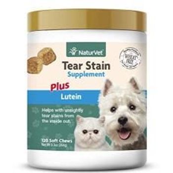 Naturvet Tear Stain Plus Lutein Supplement (120 Soft Chews)