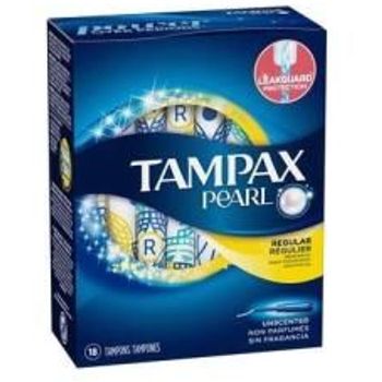 Tampax Plastic Unscented Tampons Regular Absorbency 18 Ea Pack Of 3
