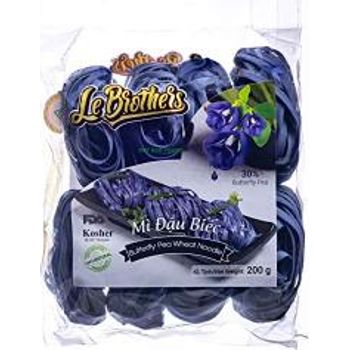 Le Brothers Butterfly Pea Wheat Noodles 6 Pack Healthy Wheat Noodles