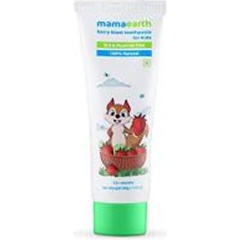 Mamaearth Natural Berry Blast Kids Toothpaste For Babies For Oral And Dental Hygiene Made In The Himalayas All Natural With Organic Ingredients