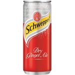 Schweppes Dry Ginger Ale Soda Water Can 330ml