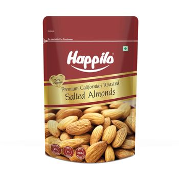Happilo Premium Californian Almonds Roasted And Salted 200g