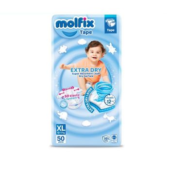 Molfix Extra Dry Tape XL 50pcs