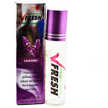 Cap Lang VFresh Lavender Aromatherapy Roll On Oil 8ml