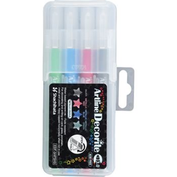 Artline Decorite Brush Marker Metallic Set EDF-F/4PSH2