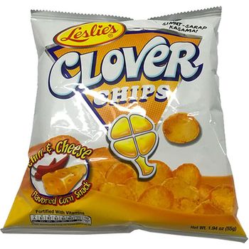 Leslie's Clover Chips Chili Cheese 55g