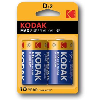 Kodak Max Super Alkaline D Battery 1.5v 2pcs