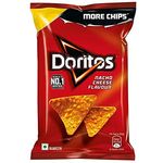 Doritos Nacho Chips Nacho Cheese Flavour Crunchy Crispy Snacks 82.5g