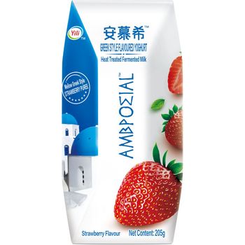 Ambrosial Greek Yoghurt Strawberry Flavour 205g