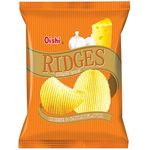 Oishi Ridges Potato Chips Cheese And Garlic 60g
