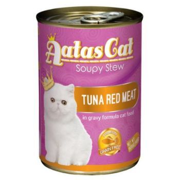 Aatas Cat Canned Food Soupy Stew Red Meat Tuna 400g