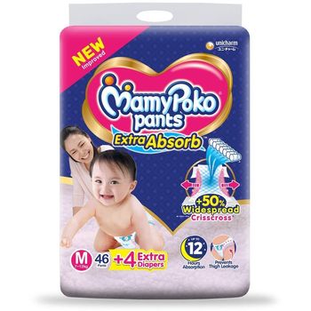 Mamy Poko Pants Extra Absorb Diaper Medium 46pcs