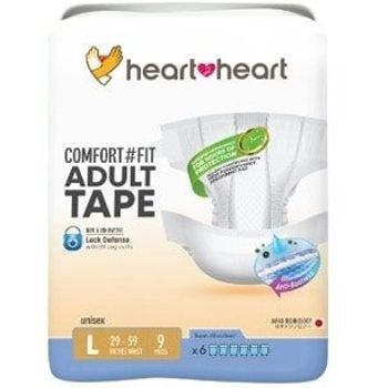 HEART2HEART L TAPE COMFORT#FIT ADULT 9PCS, 29"-59"