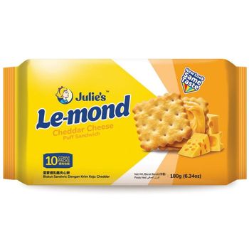 Julie's Cheddar Cheese Cream Sandwich Biscuit 180g.