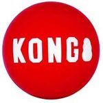 Kong Signature Balls 2 Pack Durable Ball For Chasing And Retrieving For Medium Dogs