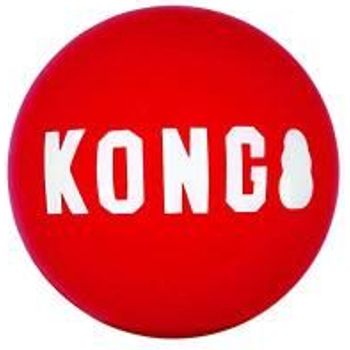 Kong Signature Balls 2 Pack Durable Ball For Chasing And Retrieving For Medium Dogs