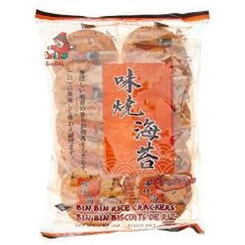 Bin Bin Rice Crackers Spicy Seaweed Flavour 135g