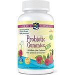 Nordic Naturals Probiotic Gummies Kids 1.5 Billion Live Cultures Berry Punch Flavor Gummy 60 Count