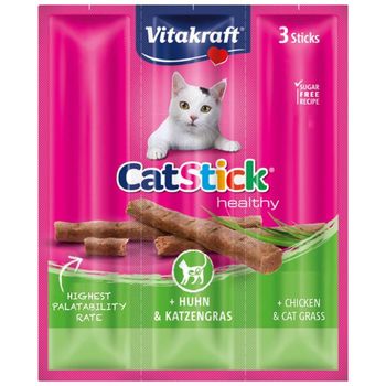 Vitakraft Cat Stick Mini Chicken Cat Grass
