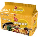 Unif 100 Instant Noodles Artificial Pork Chop Flavor 5 x 105g