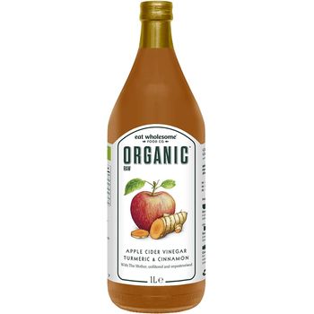 Eat Wholesome Organic Raw Apple Fire Cider Vinegar with Turmeric And Cinnamon 1L