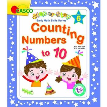 Casco Step by Step Early Math Skills Book 6: Counting Numbers to 10 (for Ages 4-5