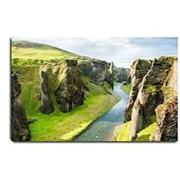 Viubgcps Canvas Print Pictures Wall Art Painting Fjadrargljufu