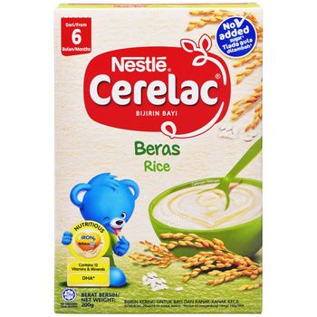 Nestle Cerelac Cereal Rice No Milk 200g