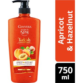 Ginvera World Spa Shower Scrub Turkish Apricot Hazelnut
