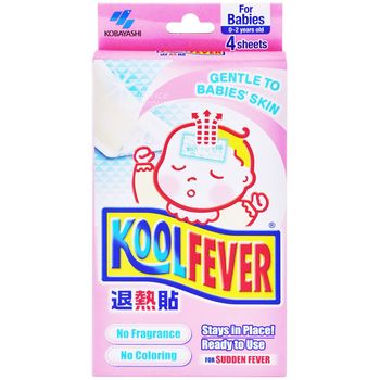 Kobayashi Kool Fever Cooling Gel Sheets Babies 02 Years Old