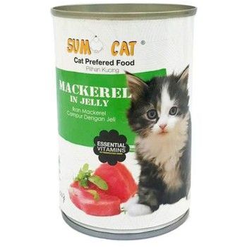 Sumo Cat Canned Food Mackerel In Jelly 400g