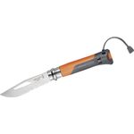 Opinel N°08 Outdoor 254269 Outdoor Knife Strap Emergency Whistle Orange