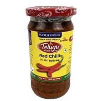 Telugu Red Chilli Pickle 300 Gramsgm