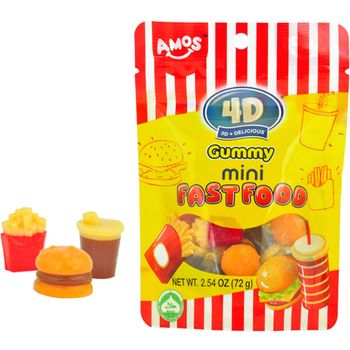 4D Gummy Fast Food 72g