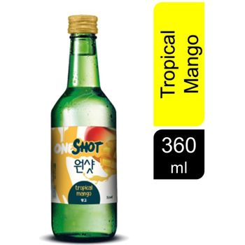 One Shot Tropical Mango Soju Pint 360ml