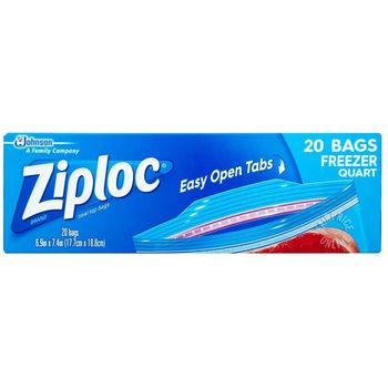Ziploc Freezer Quart Eot 20s