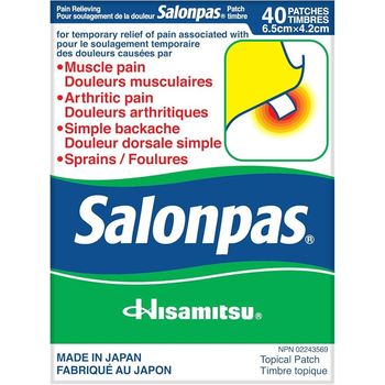 Salonpas Pain Relieving Patch 40 Pieces