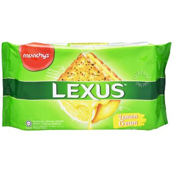Munchy's Lexus Sandwich Calcium Crackers Lemon 190g