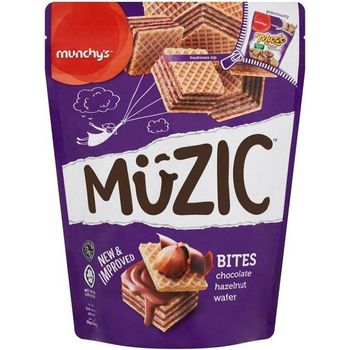 Munchy's Muzic Bites Chocolate Hazelnut Wafer 180g
